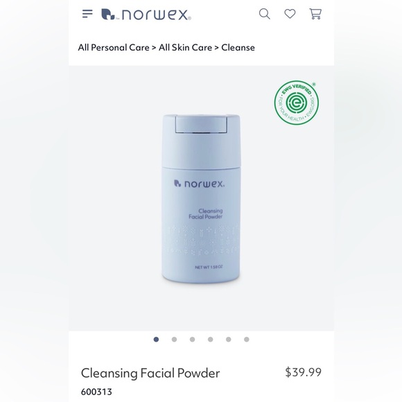 NORWEX Cleansing Facial Powder, stock #600313, NIB - Picture 2 of 9